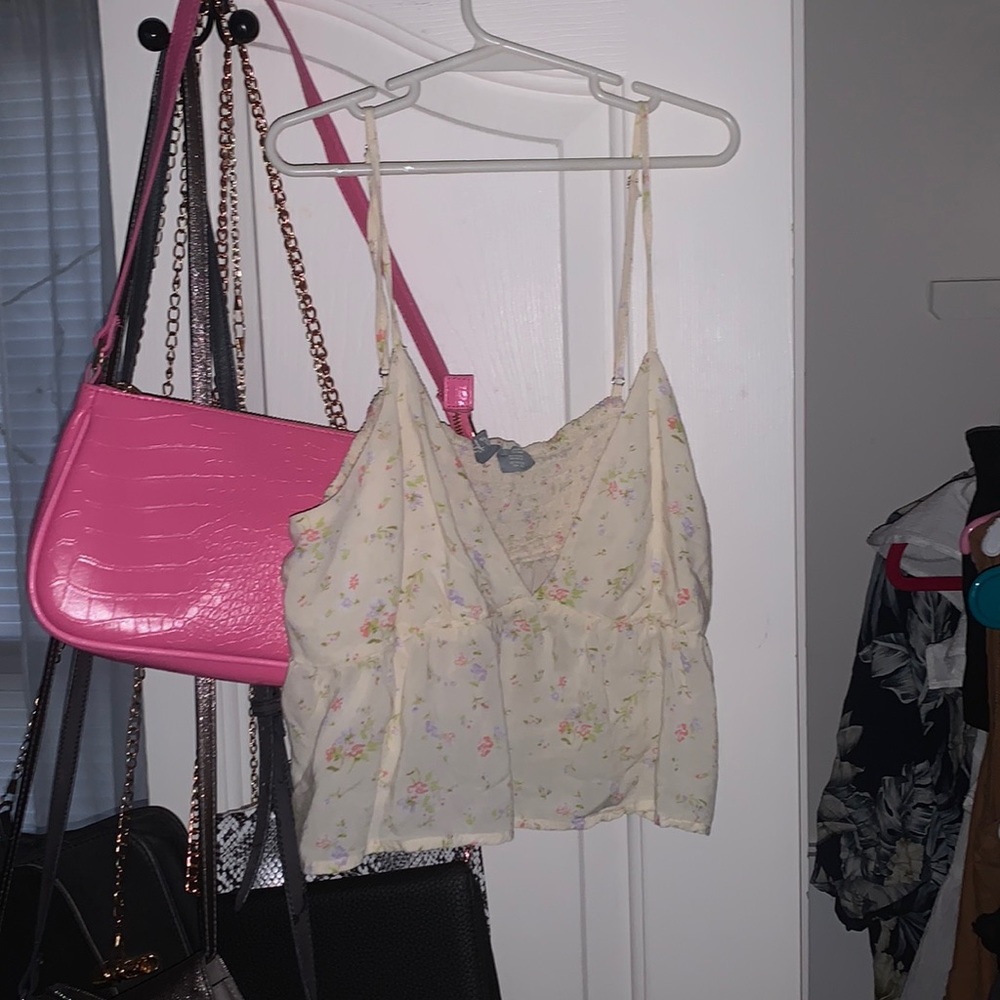 floral crop top